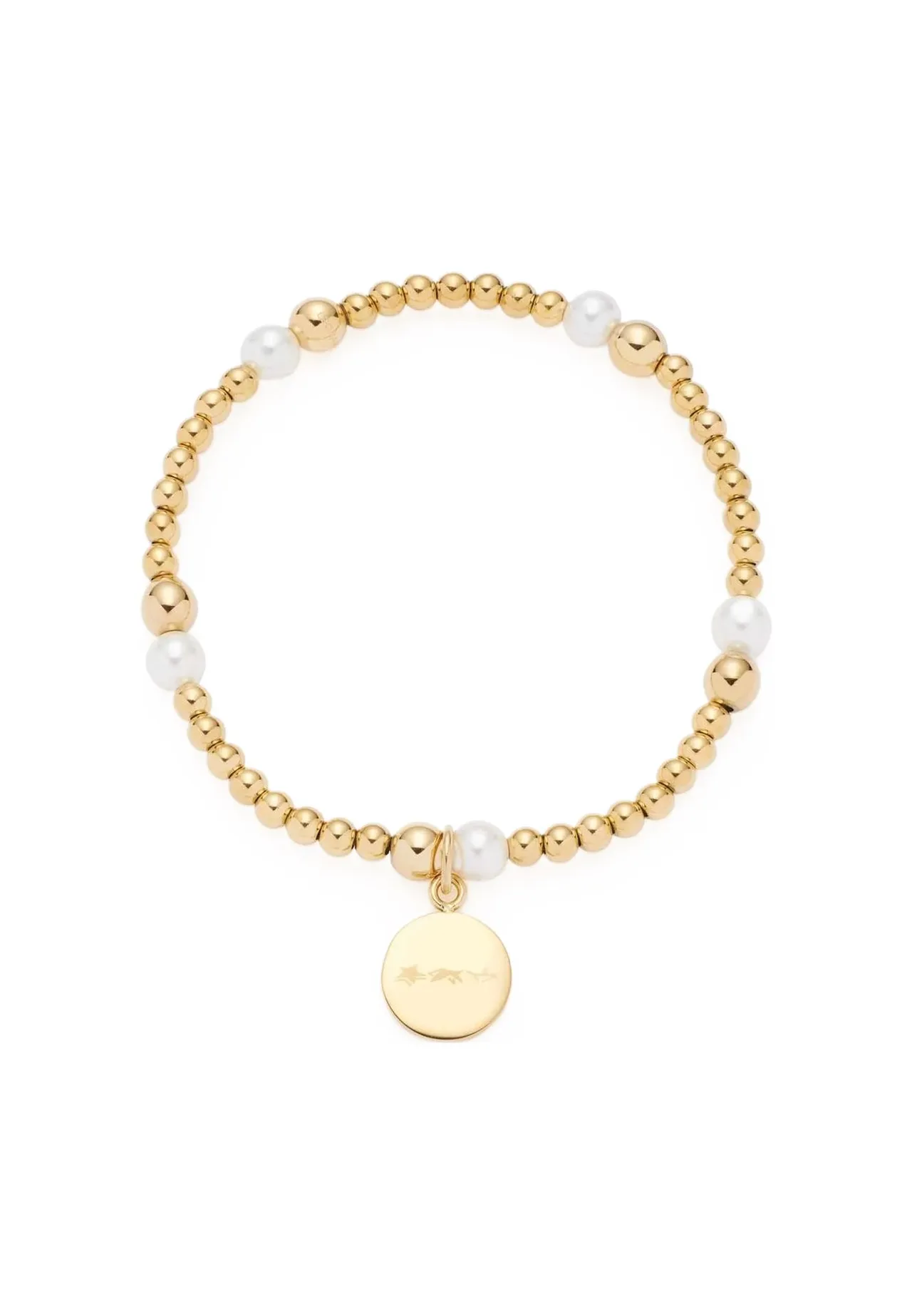 Perlen- und Kugelarmband mit Anhänger
