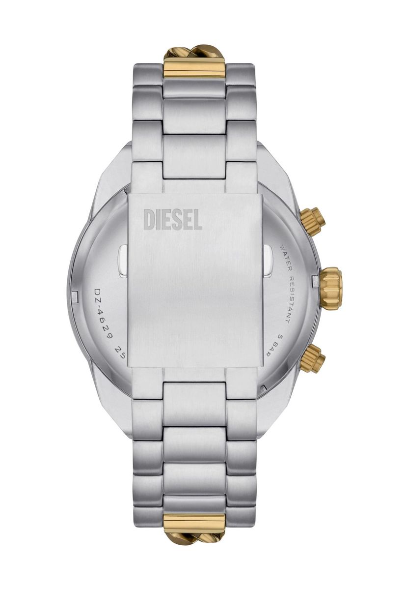 Herren-Chronograph zweifarbiges Edelstahl-Uhr