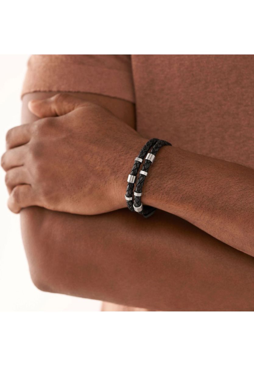 Herrenarmband aus geflochtenem Leder