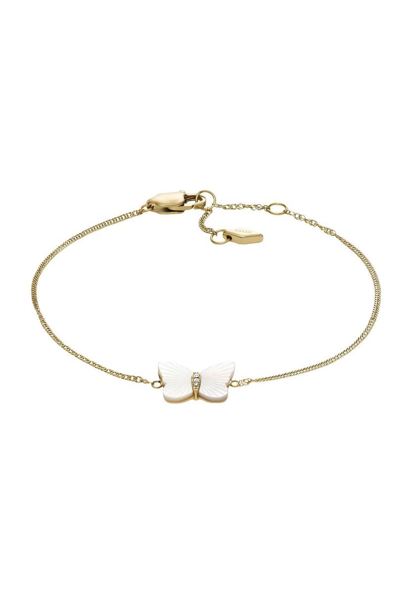 Zartes goldfarbenes Schmetterlingsarmband