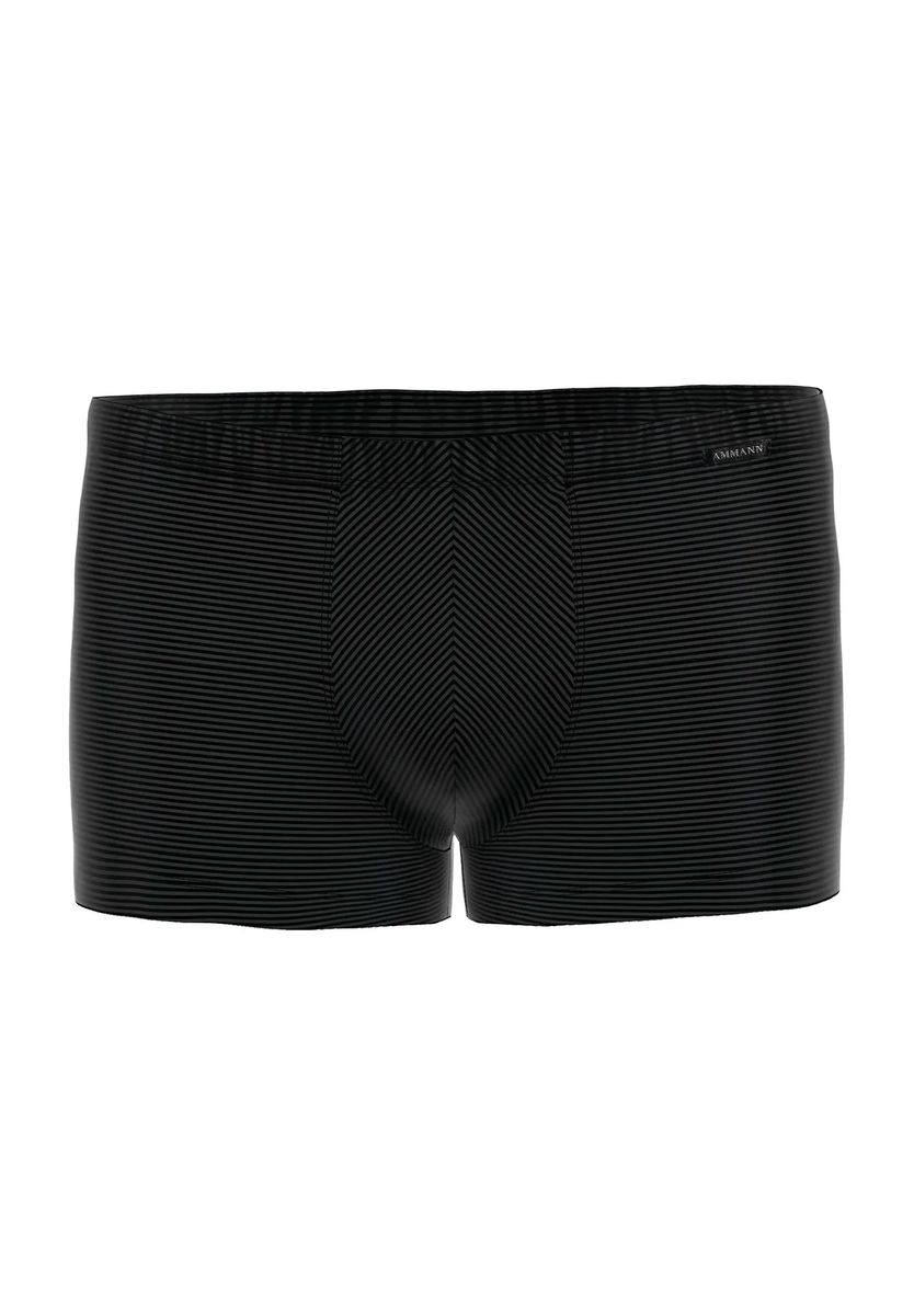 Dezent gestreifte Baumwoll-Retro-Shorts