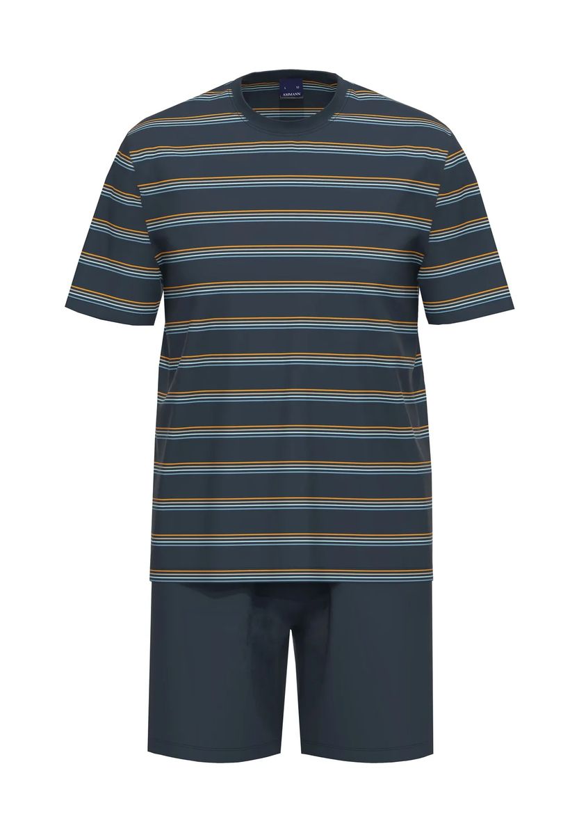 Gestreiftes Kurzarm-Pyjama-Set