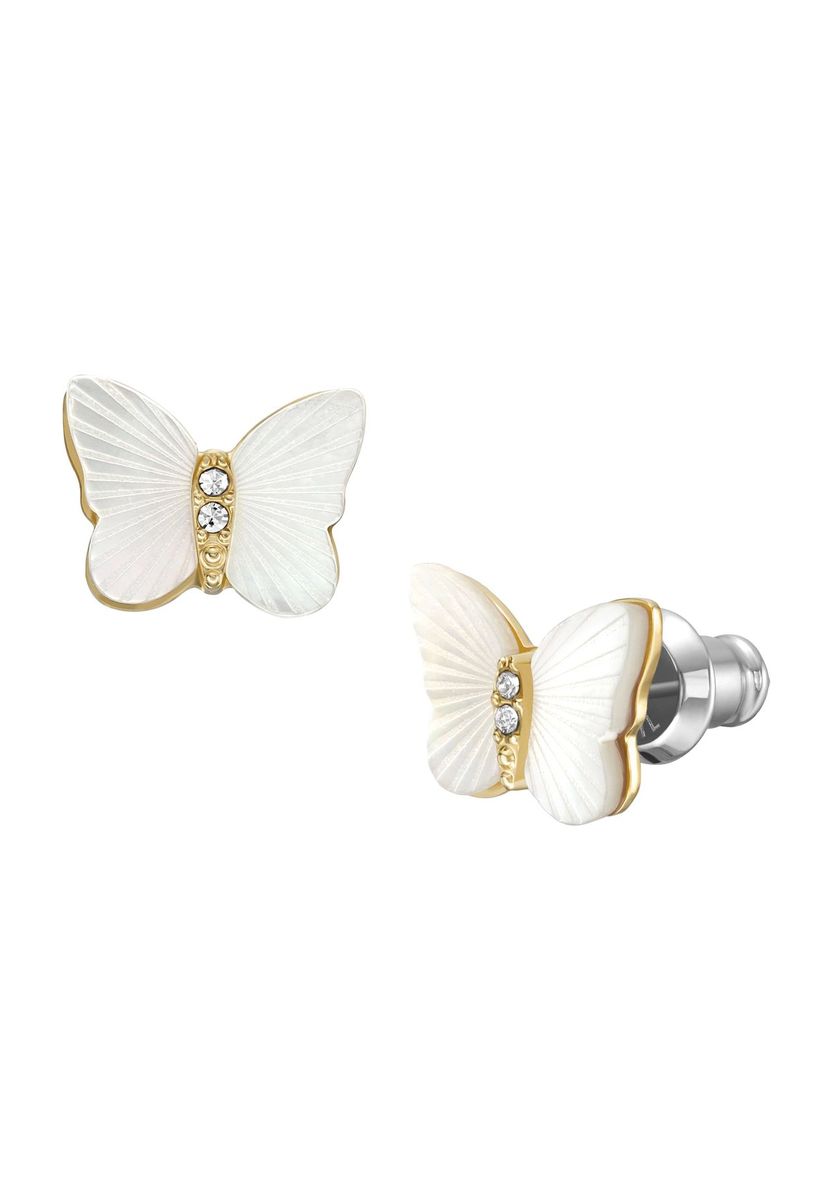 Elegante Schmetterlingsohrstecker aus Perlmutt