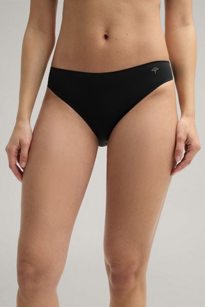 Bogner Seamless Black Slip Sensation Tanga Slip Bequeme Unterwäsche
