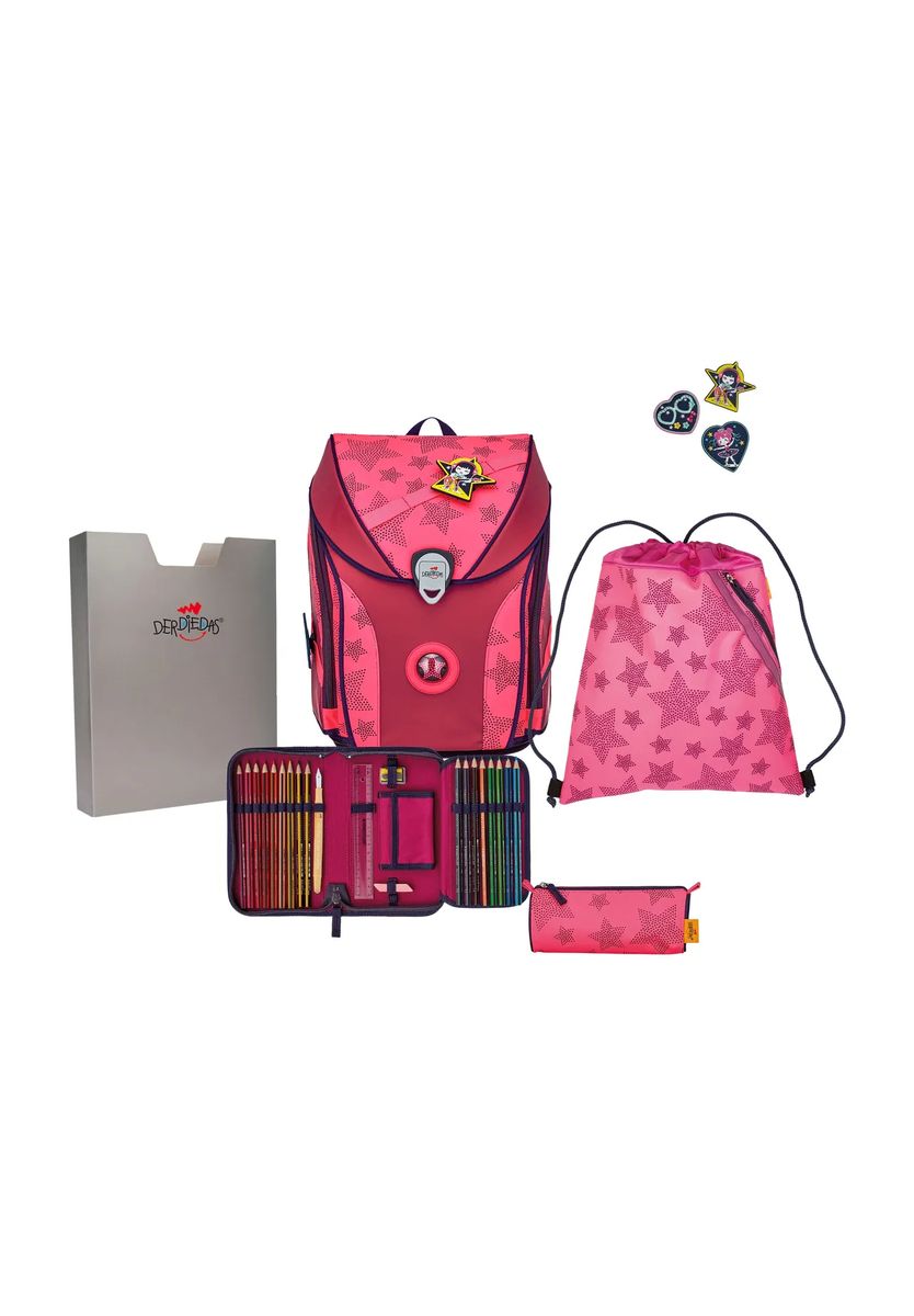 Ergonomisches Schulranzen-Set mit Sternen