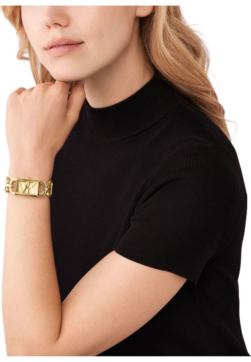 Goldfarbene Armbanduhr