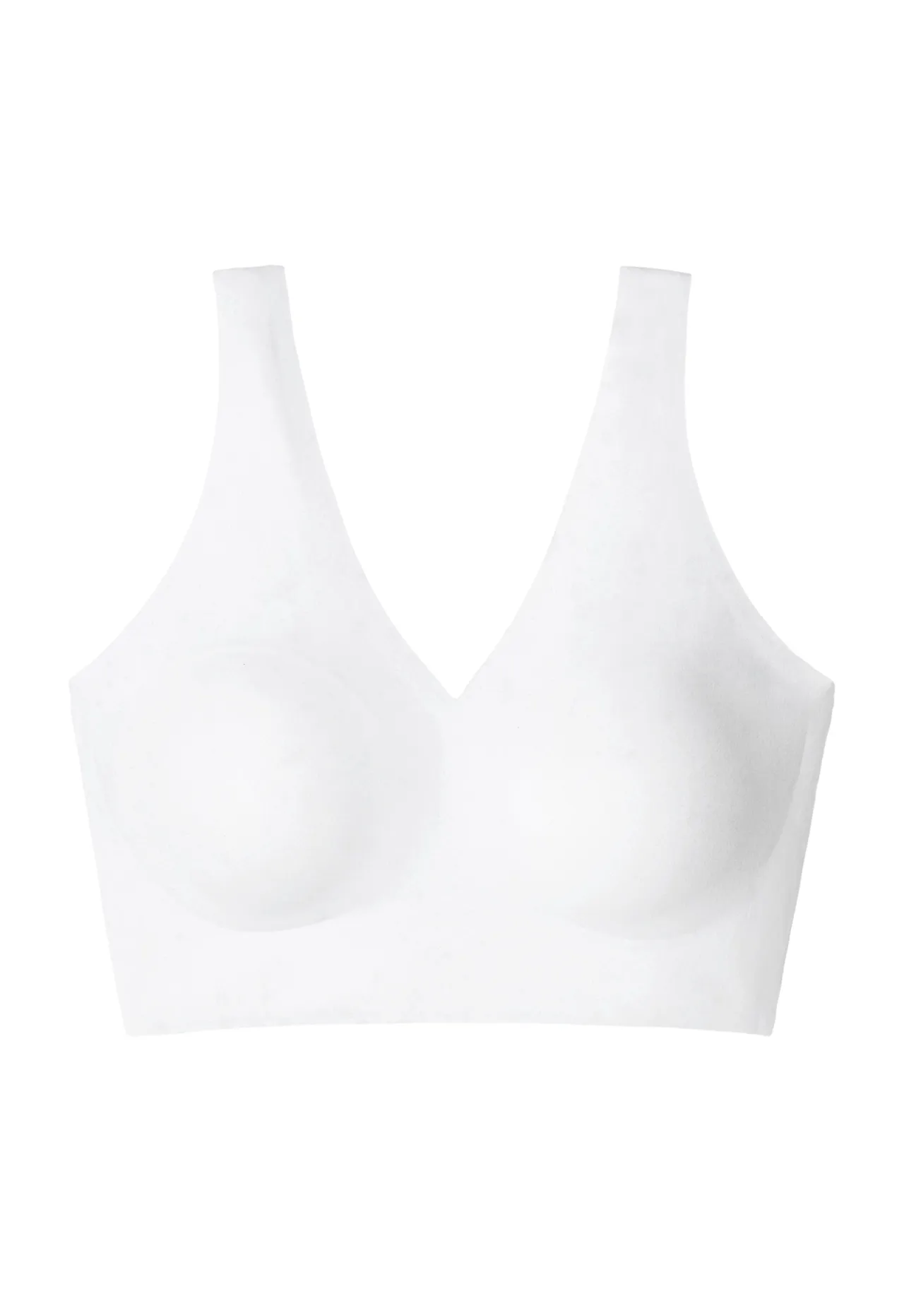 Nahtloses Microfaser-Bustier mit V-Ausschnitt
