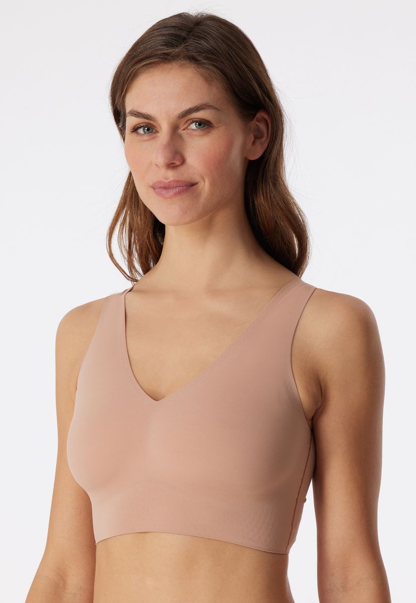 Nahtloses Komfort-Bralette mit V-Ausschnitt