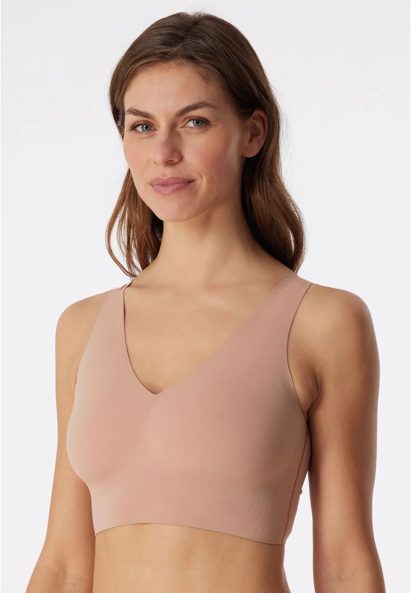 Nahtloses Komfort-Bralette mit V-Ausschnitt