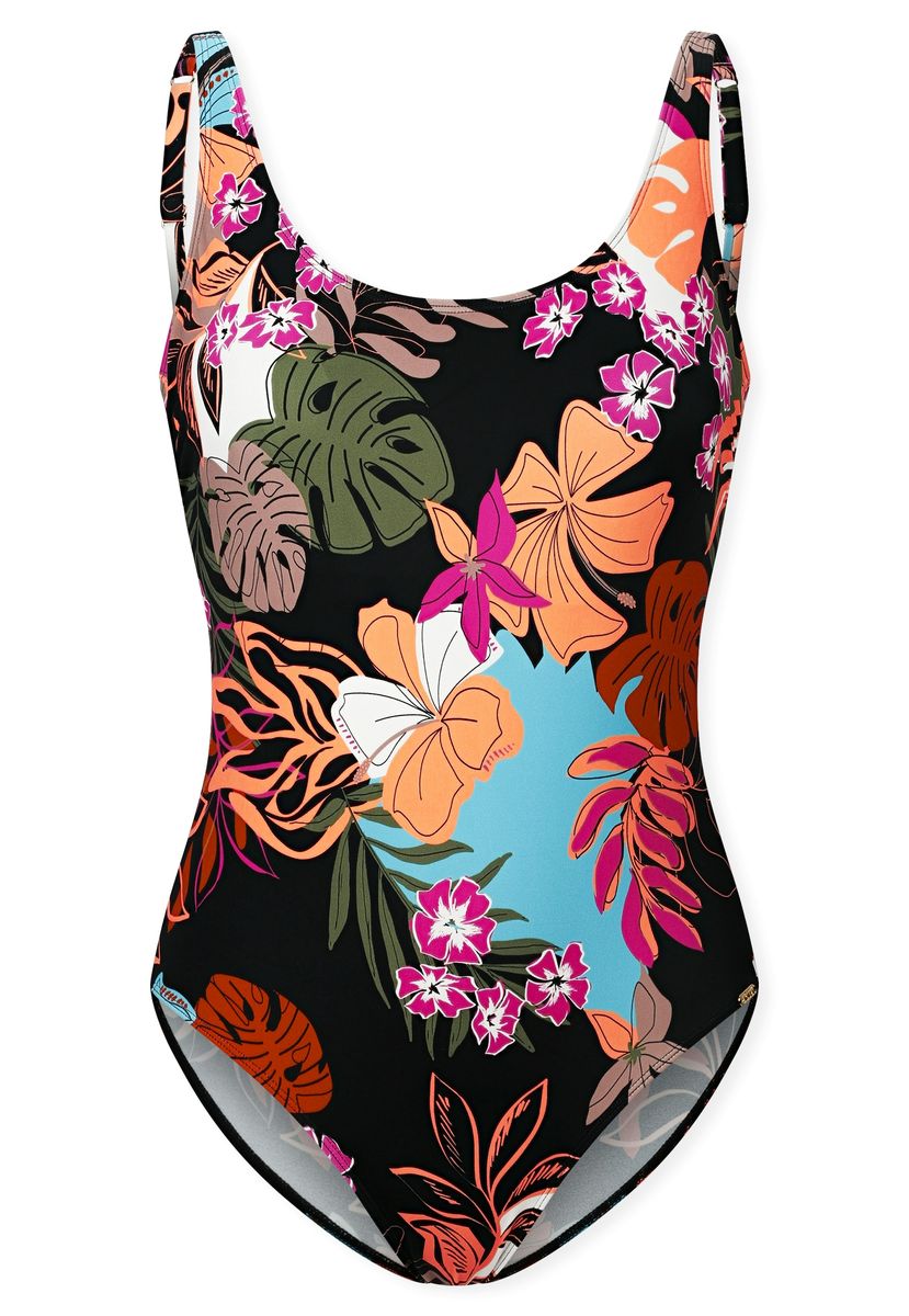 Tropischer Einteiler mit Blumenprint