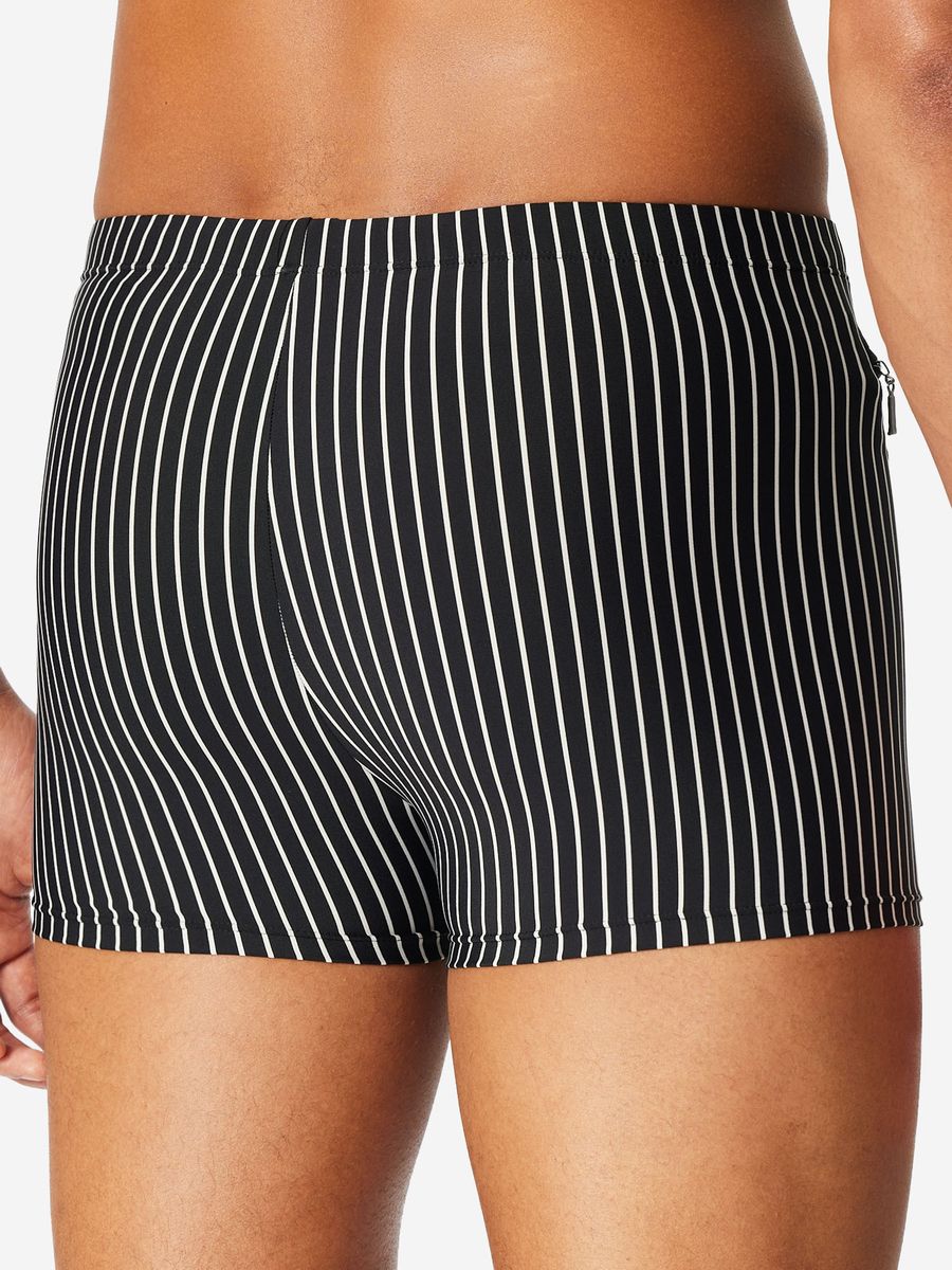 Gestreifte Aqua Badeshorts