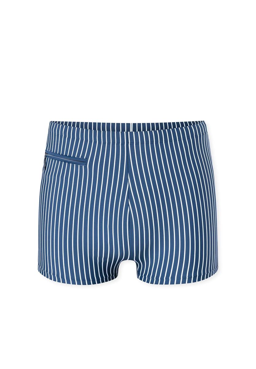 Nadelstreifen-Badeshorts mit Tasche