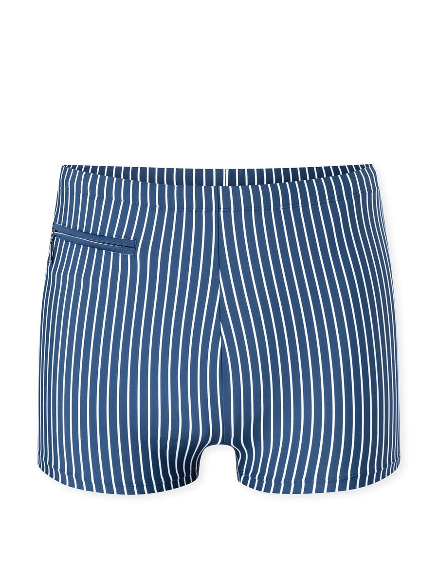 Nadelstreifen-Badeshorts mit Tasche