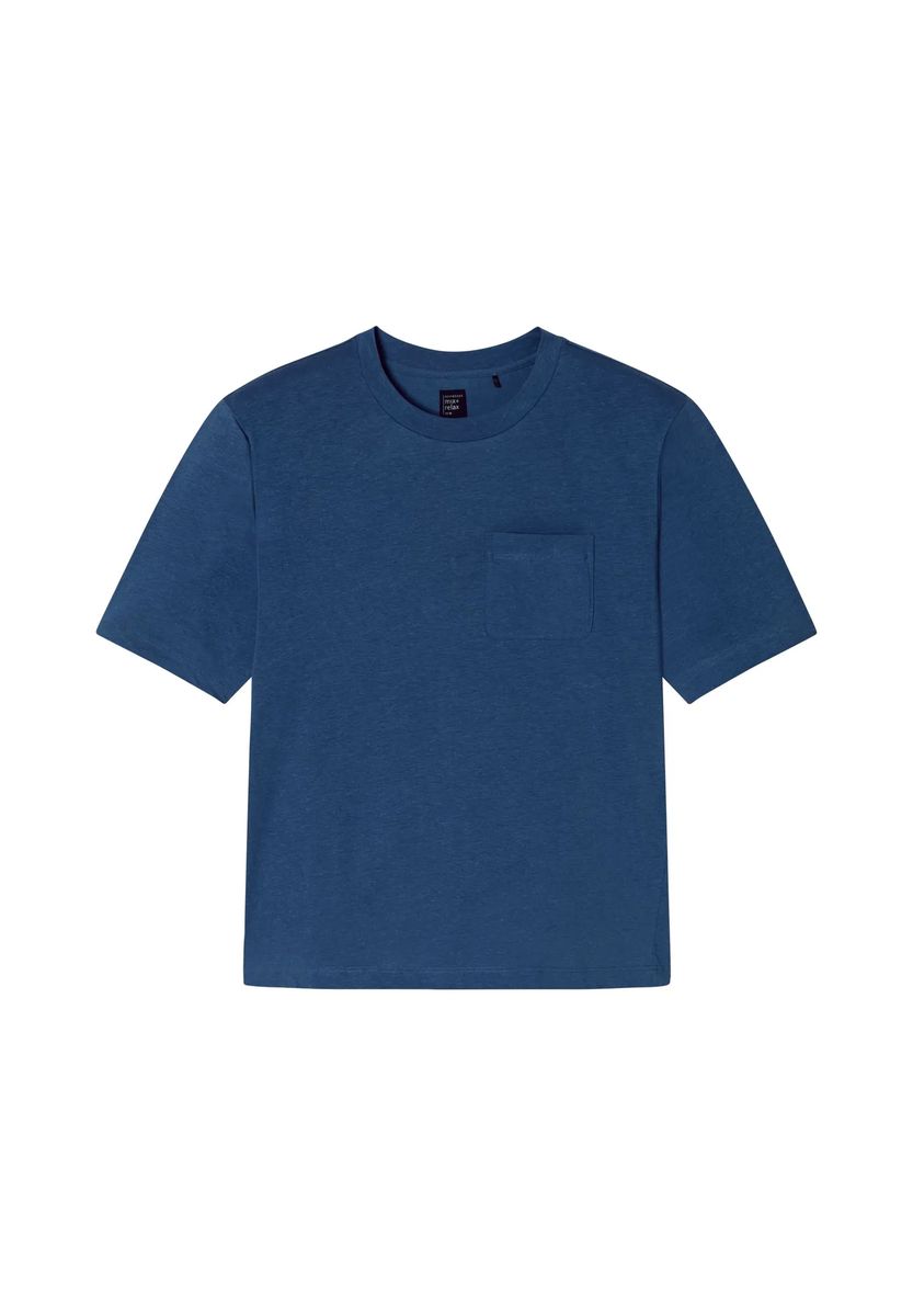 Entspanntes Lounge-Shirt mit Tasche