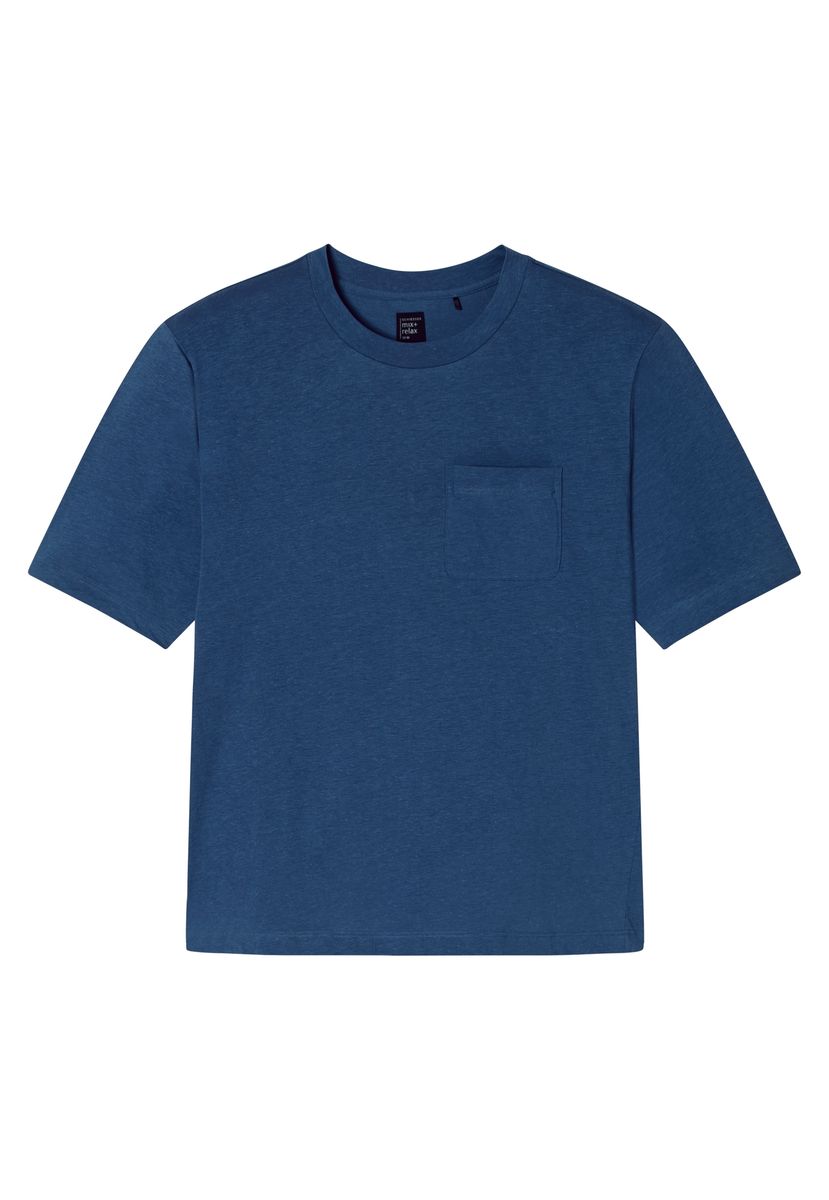 Entspanntes Lounge-Shirt mit Tasche