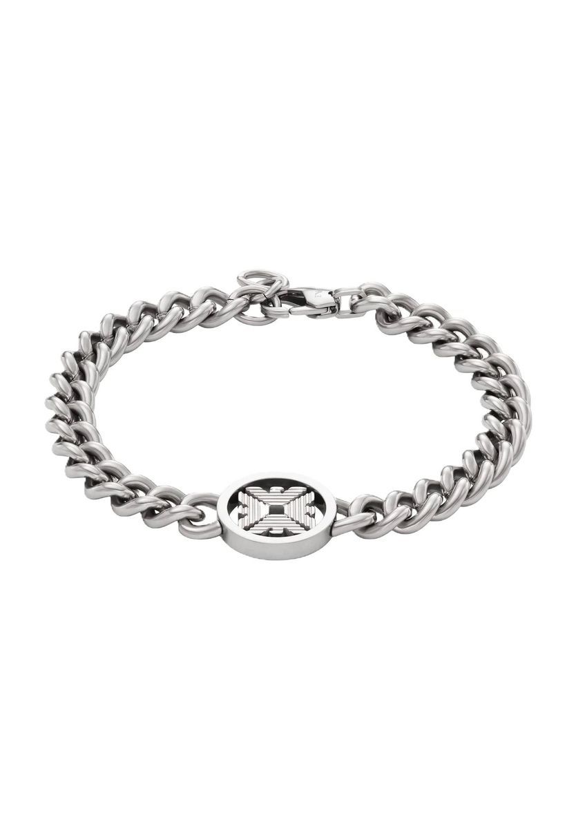 Herren Silber Edelstahl Kettenarmband