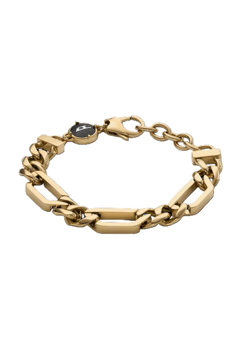 Goldfarbenes Edelstahl-Kettengliederarmband