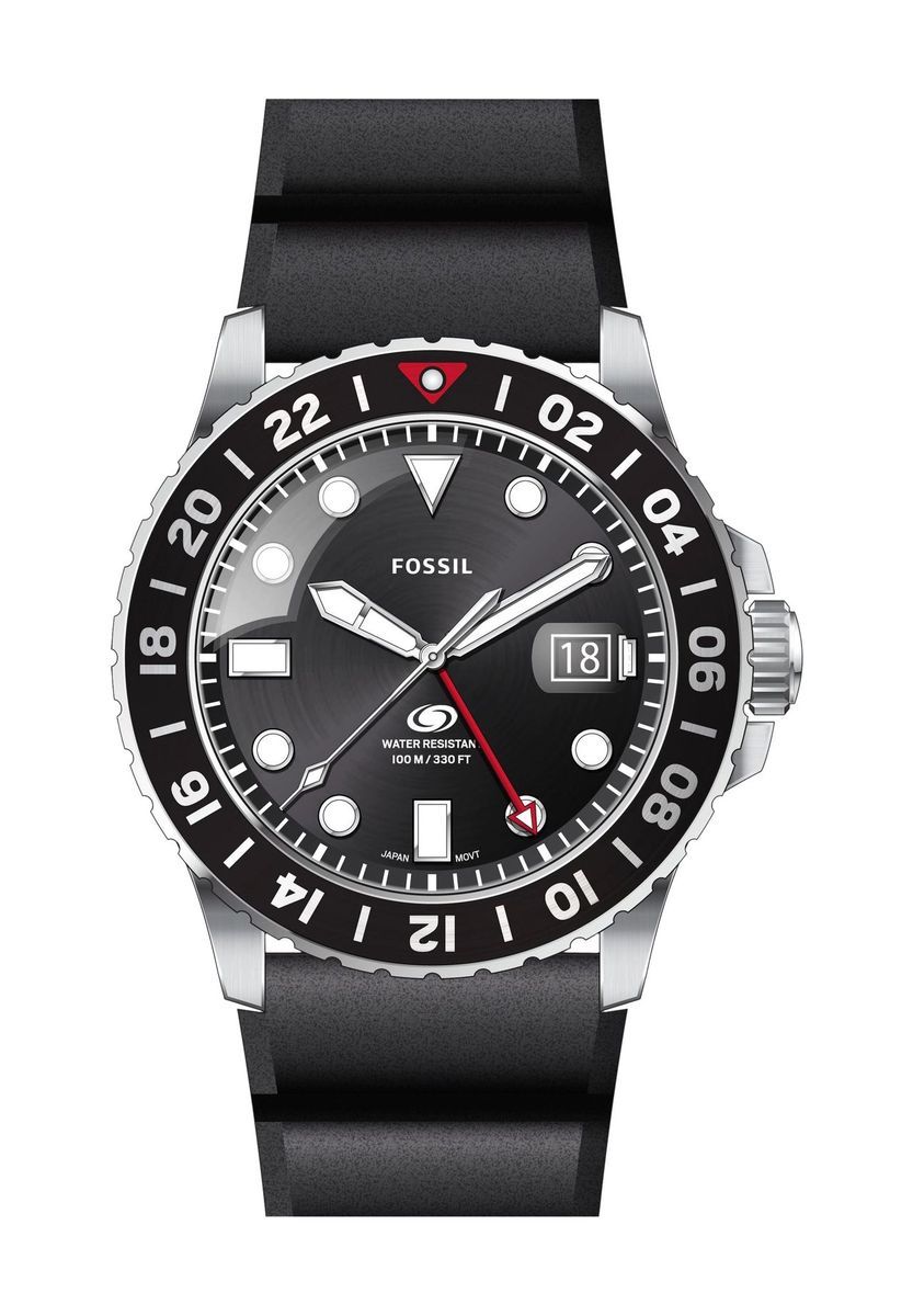 Klassische Schwarze Edelstahluhr