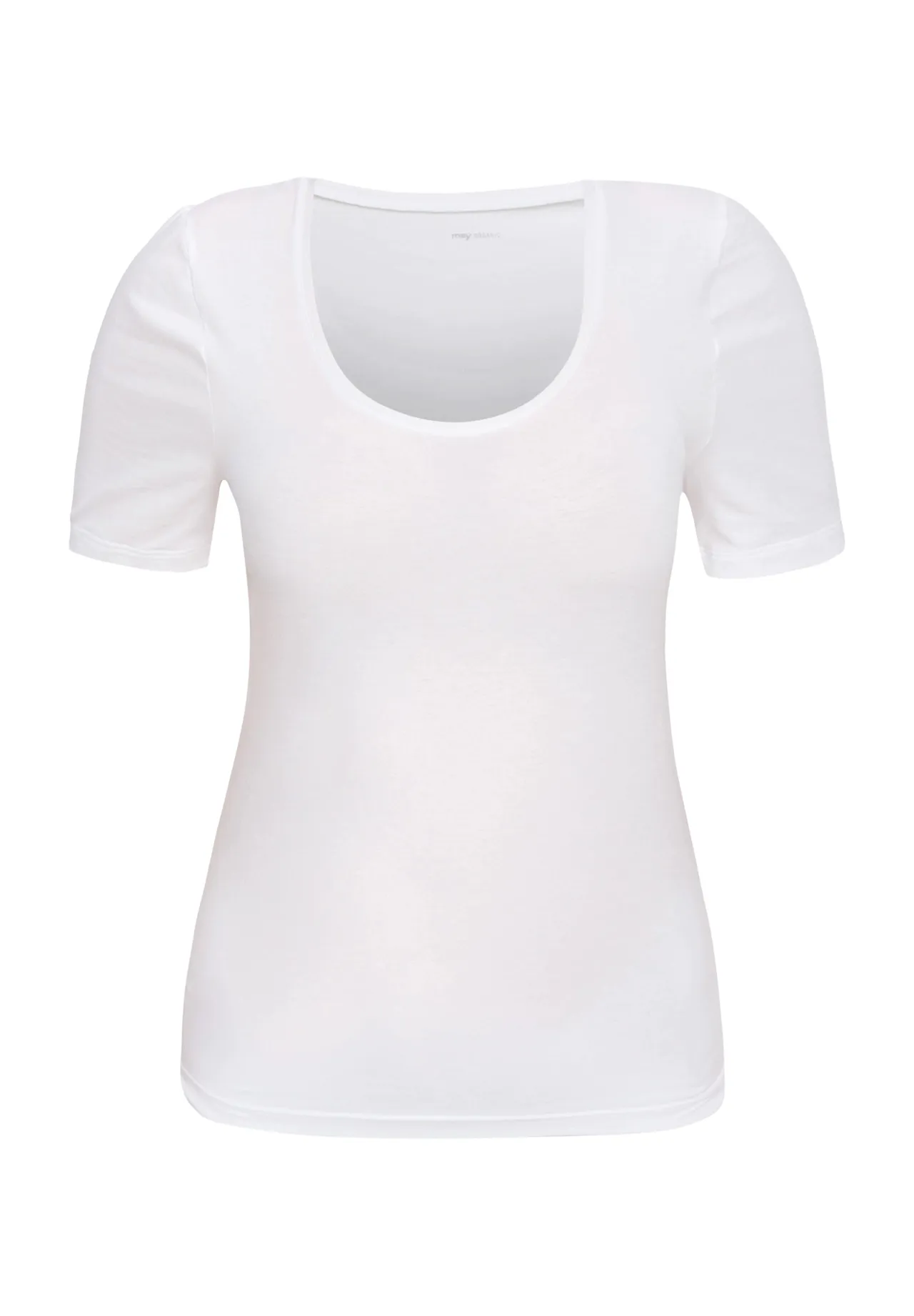 Bio-Baumwollshirt mit U-Ausschnitt