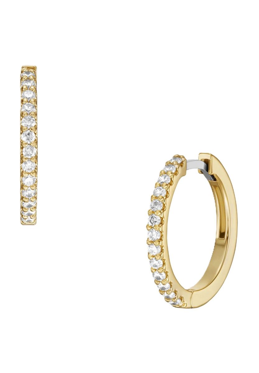 Elegante goldfarbene Creolen