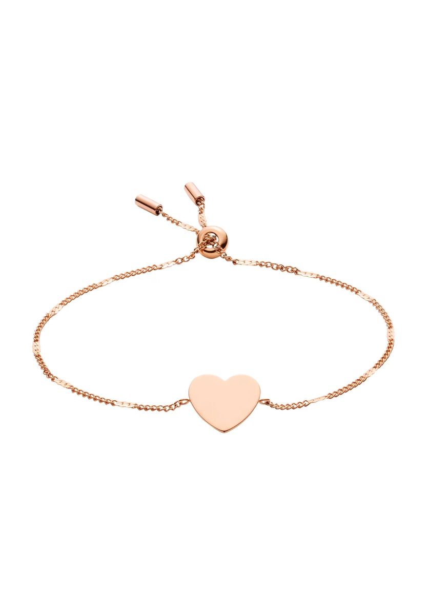 Minimalistisches Herzanhänger-Armband mit Schiebeverschluss