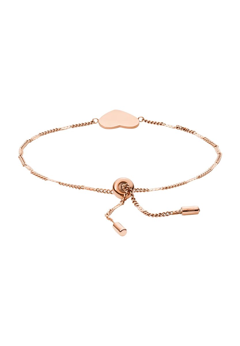 Minimalistisches Herzanhänger-Armband mit Schiebeverschluss