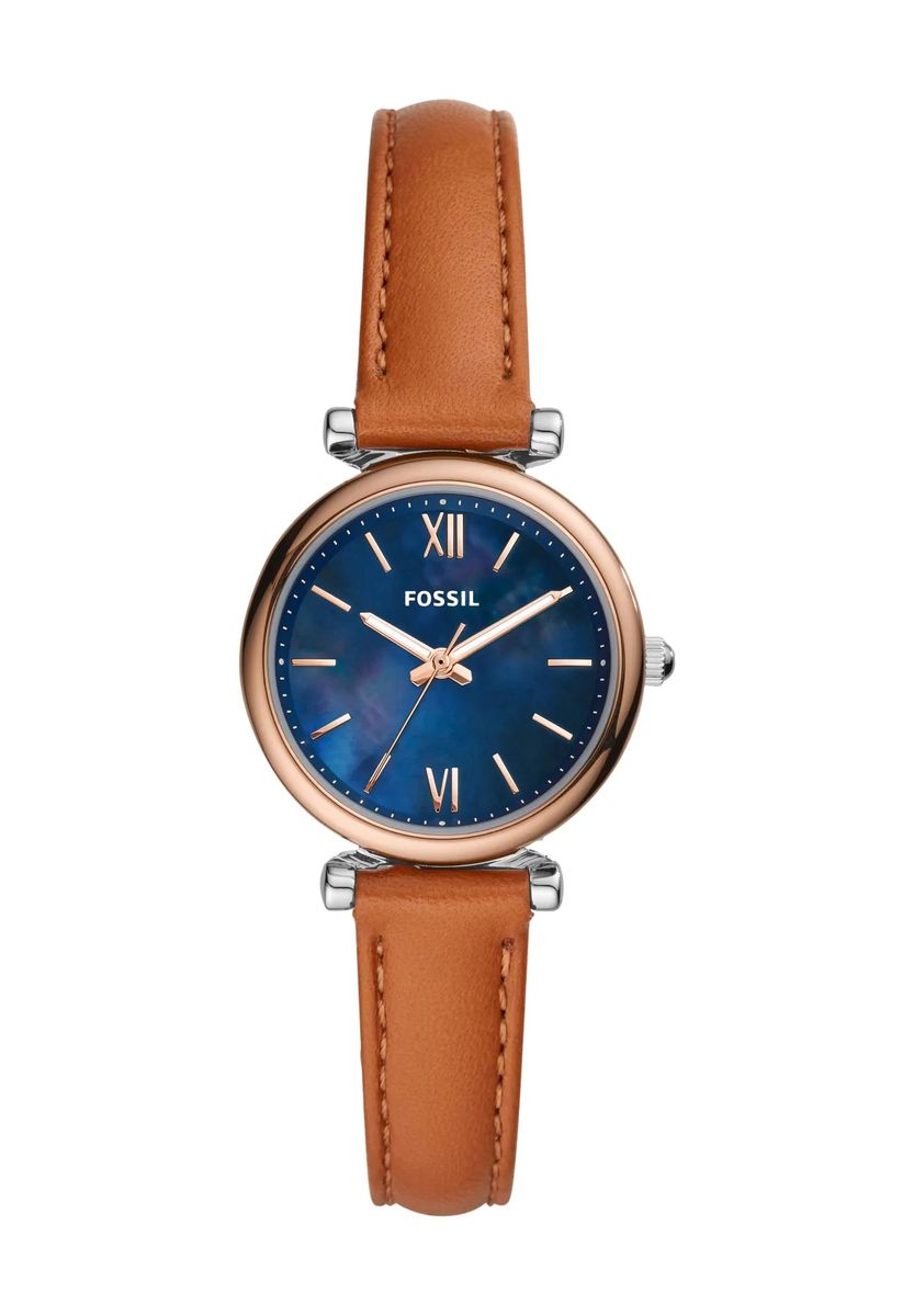 Kleine Analoguhr mit Lederarmband