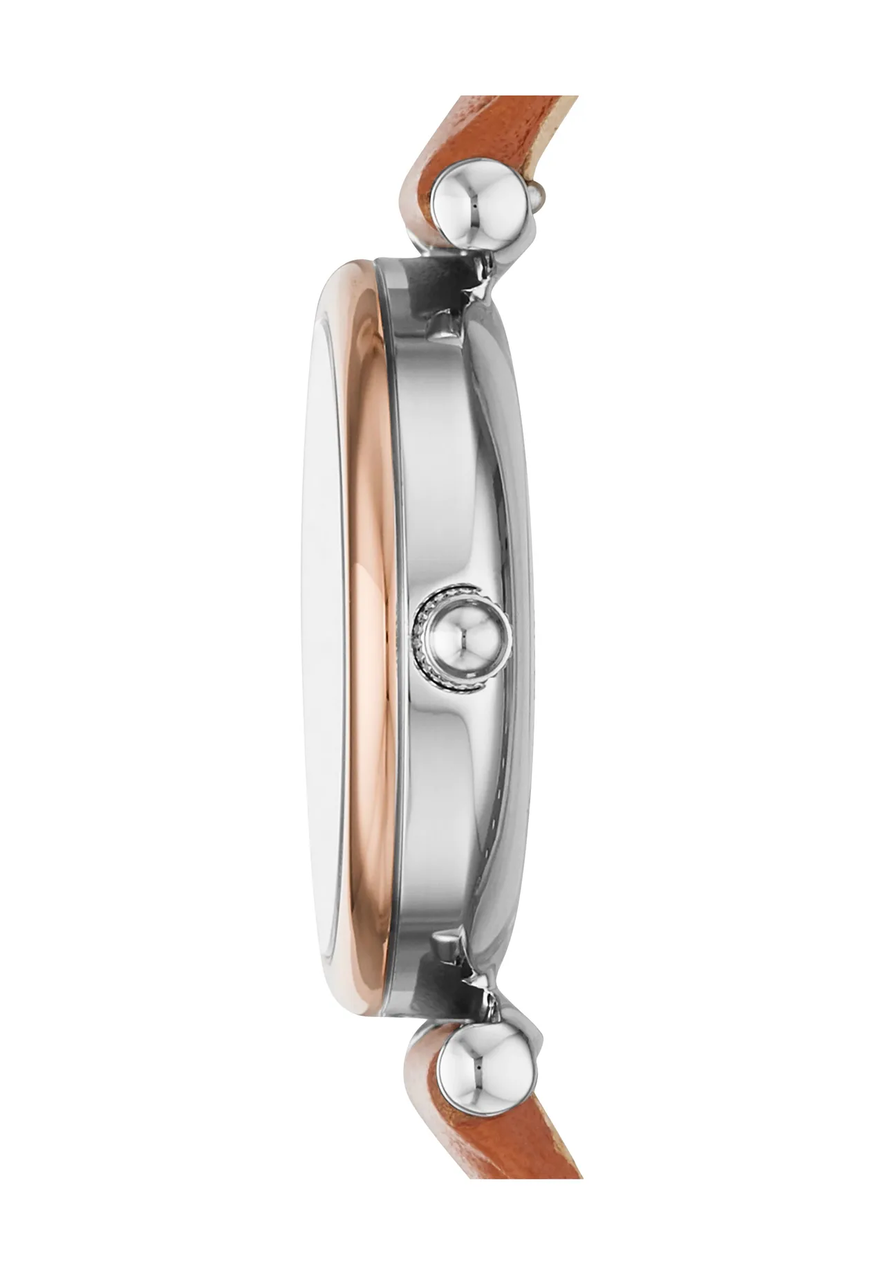 Kleine Analoguhr mit Lederarmband