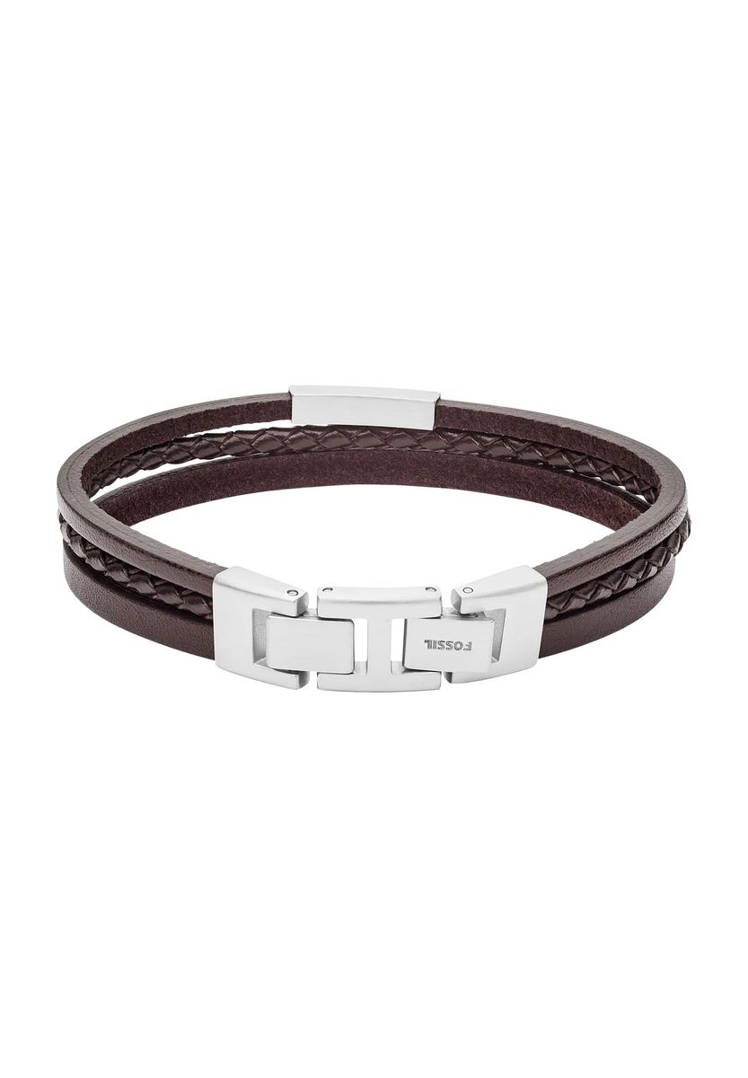 Mehrreihiges geflochtenes Lederarmband