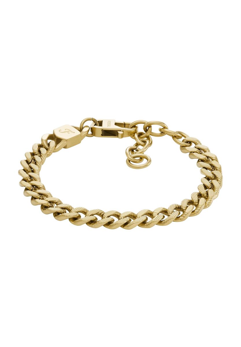 Goldfarbenes Edelstahl-Kettenarmband