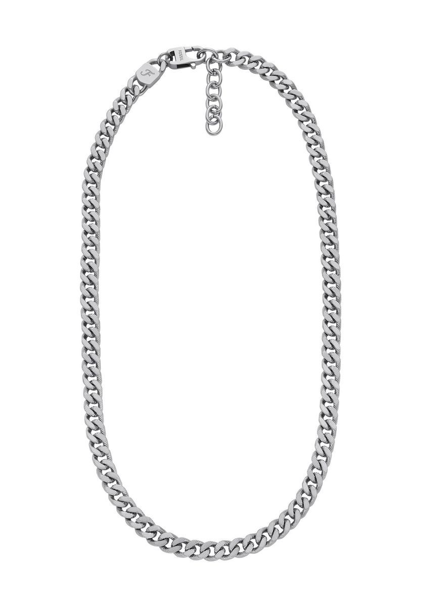 Silberne Edelstahl Panzerkette Halskette