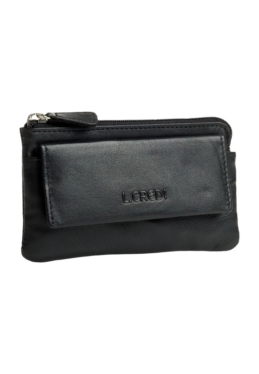 Schlüsseletui aus Leder mit Taschen