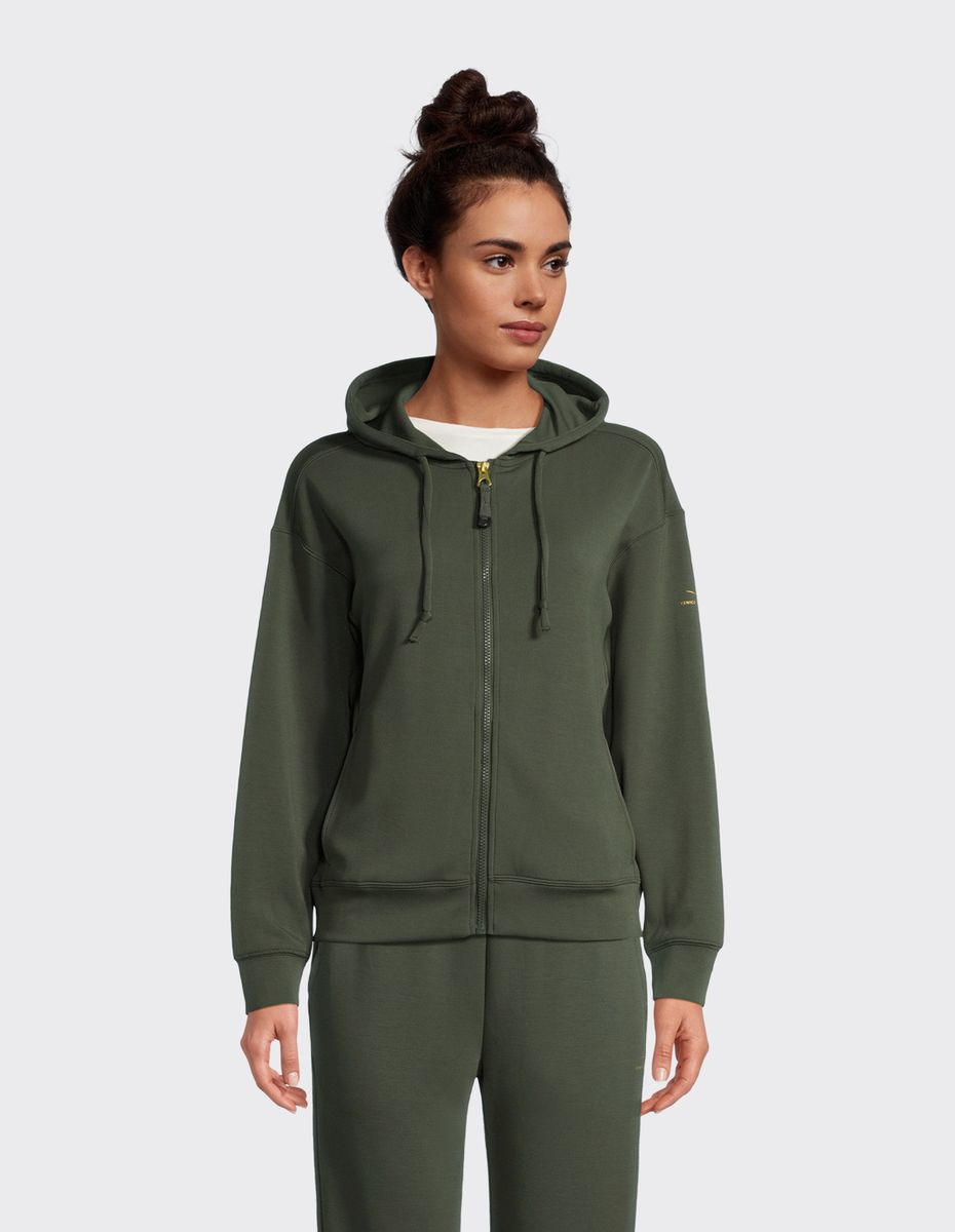 Weiche Sweatjacke mit Kapuze
