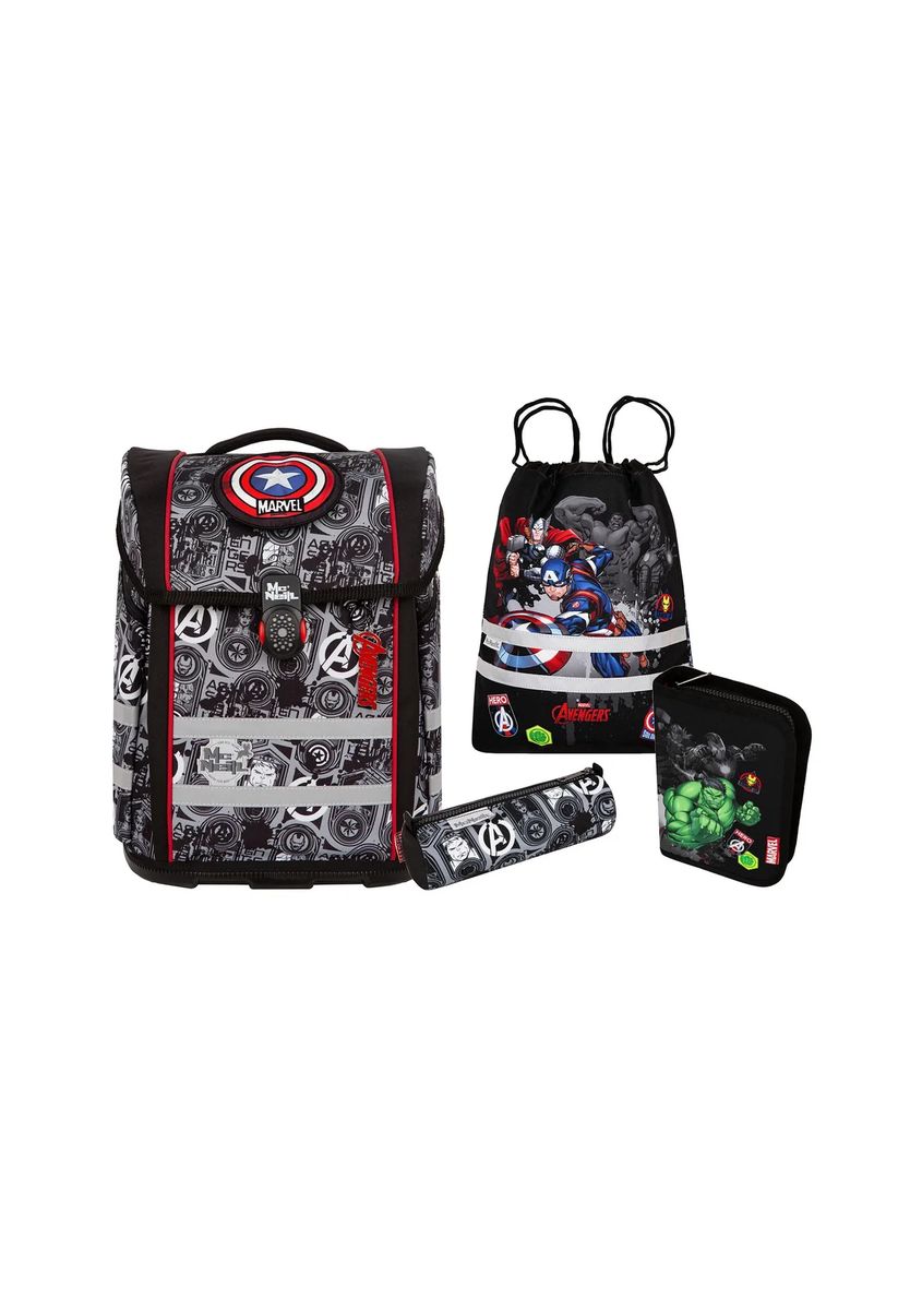 Marvel Avengers Superhelden Schulranzen-Set