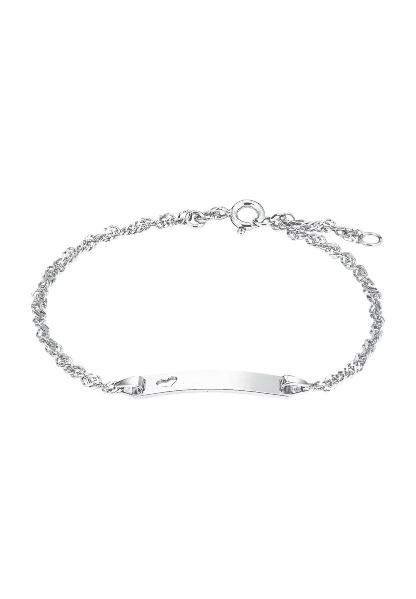 Singapurketten-Identarmband mit Herz