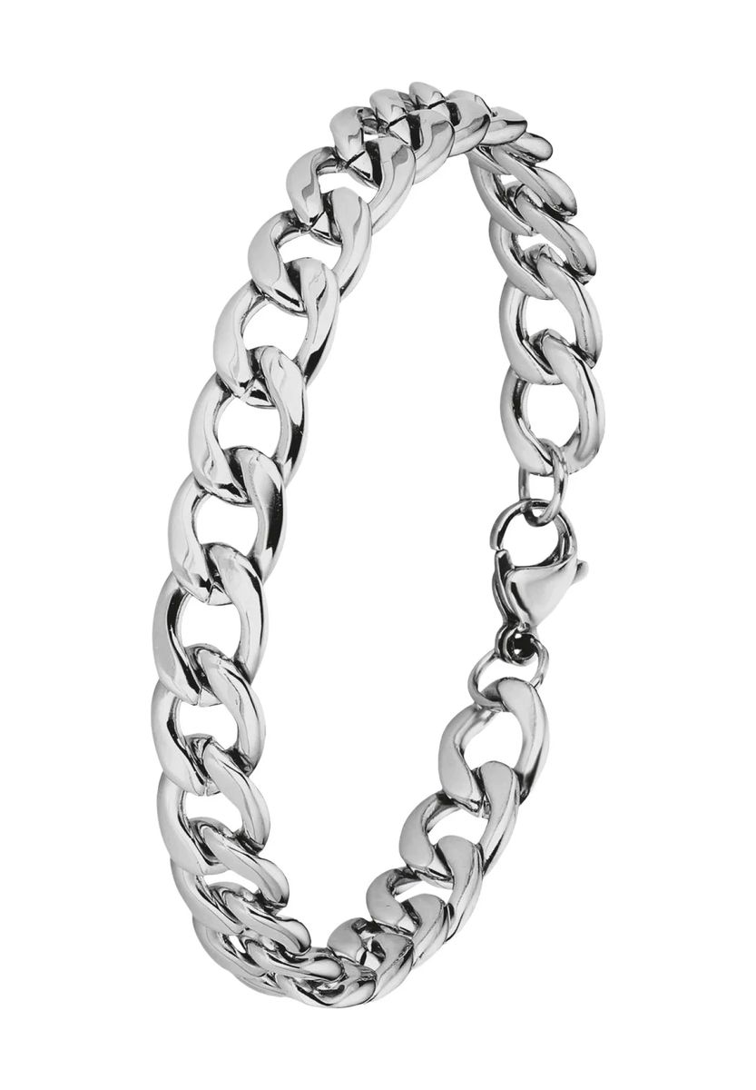 Klassisches poliertes Panzerglieder-Armband