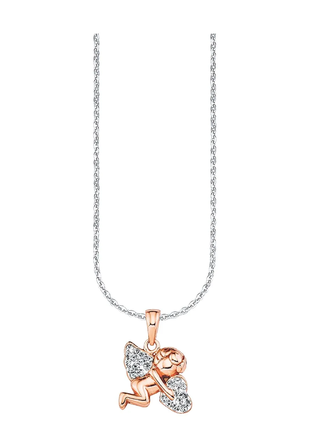 Kette mit Engel und Herz
