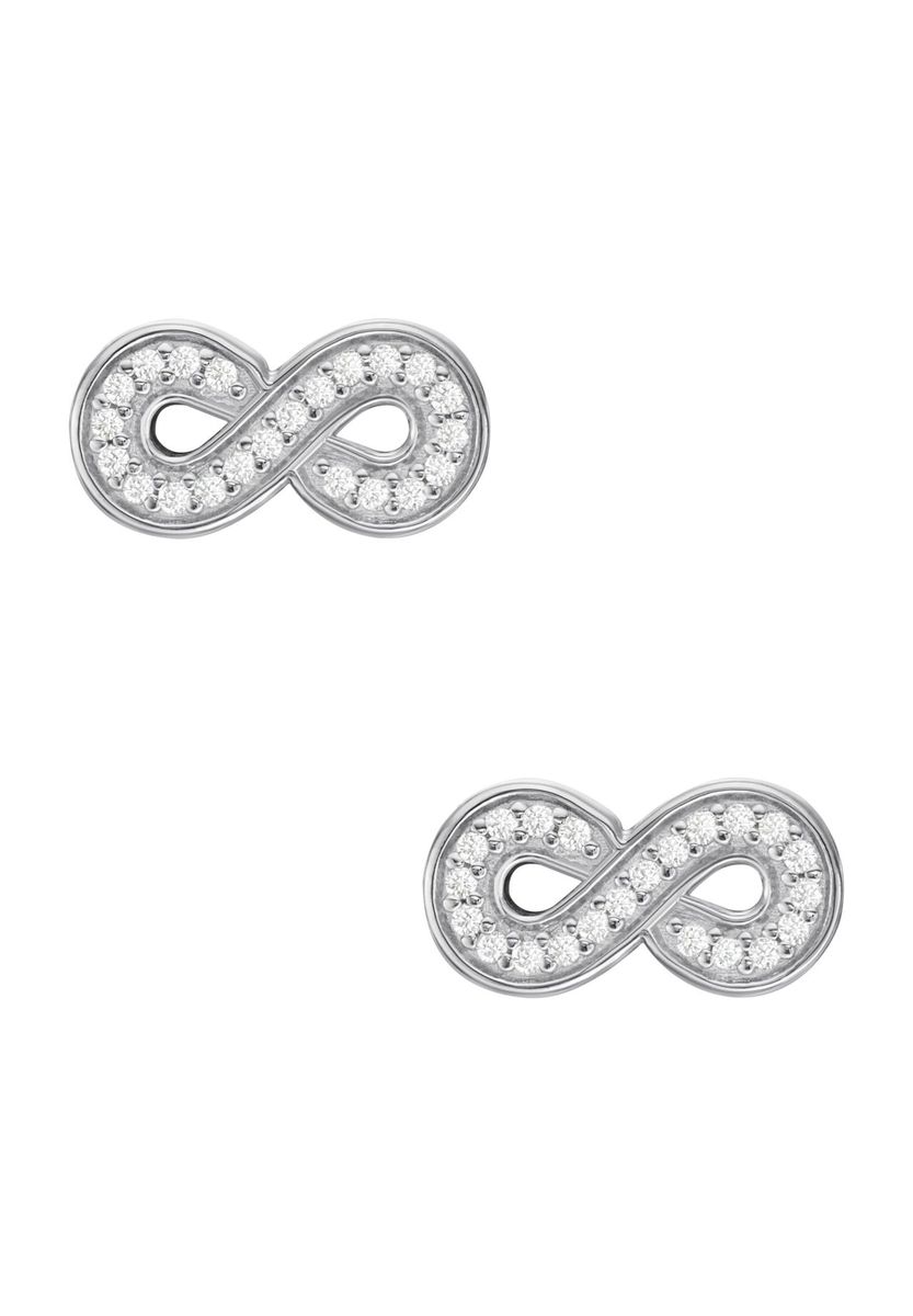 Funkelnde Infinity-Symbol Ohrstecker