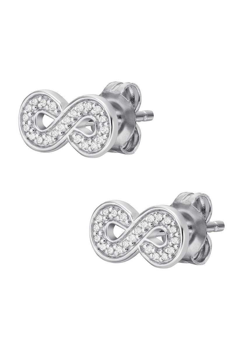 Funkelnde Infinity-Symbol Ohrstecker