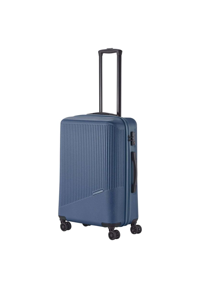 Strukturierter Hartschalen-Trolley mit Doppelrollen