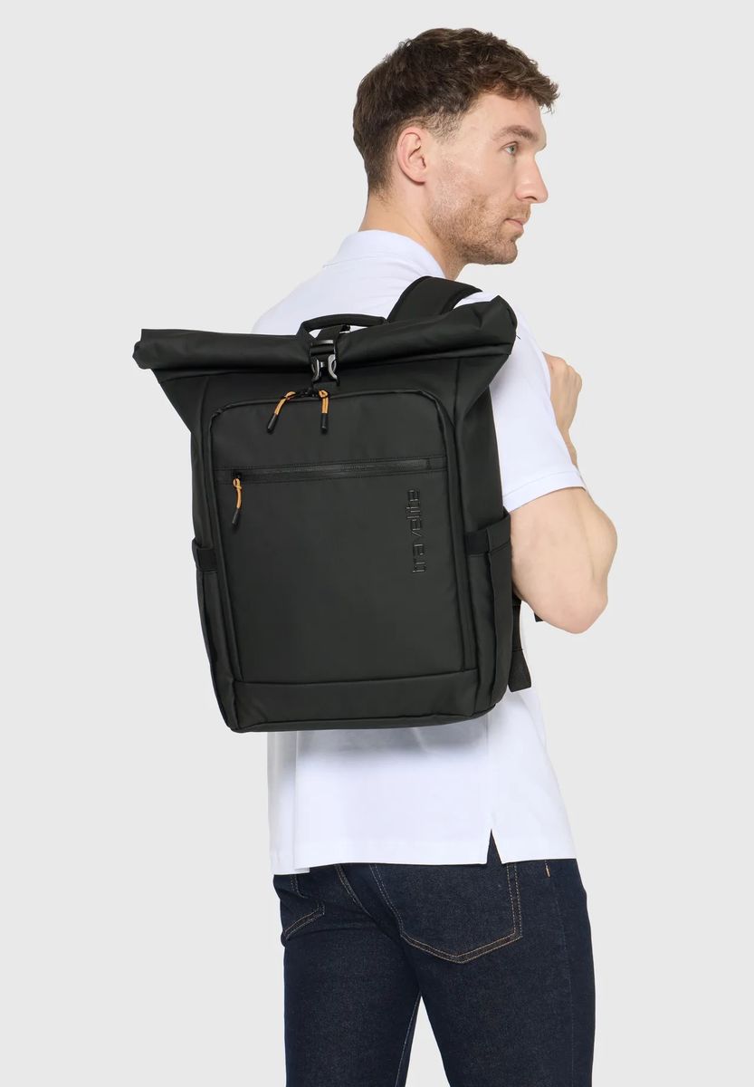 Funktionaler Kurierrucksack mit Rolltop-Verschluss