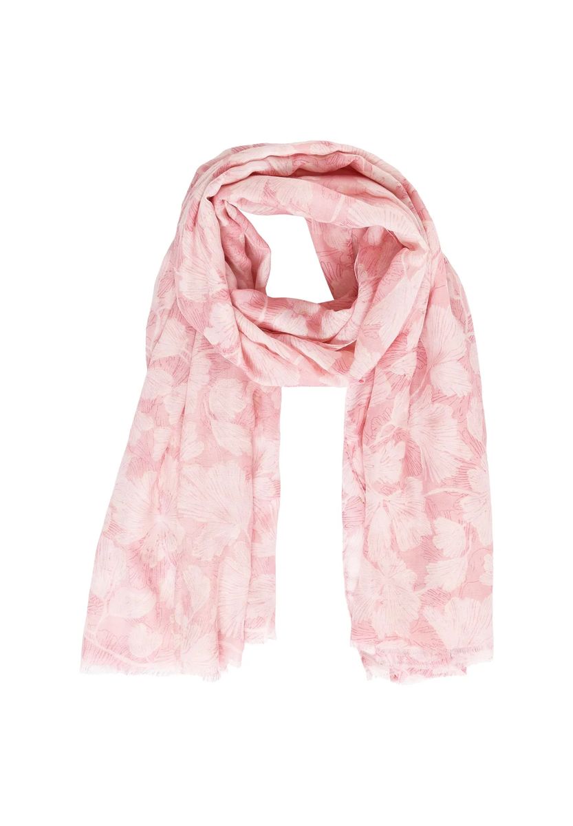 Leichtes Jacquard-Tuch mit Blumen