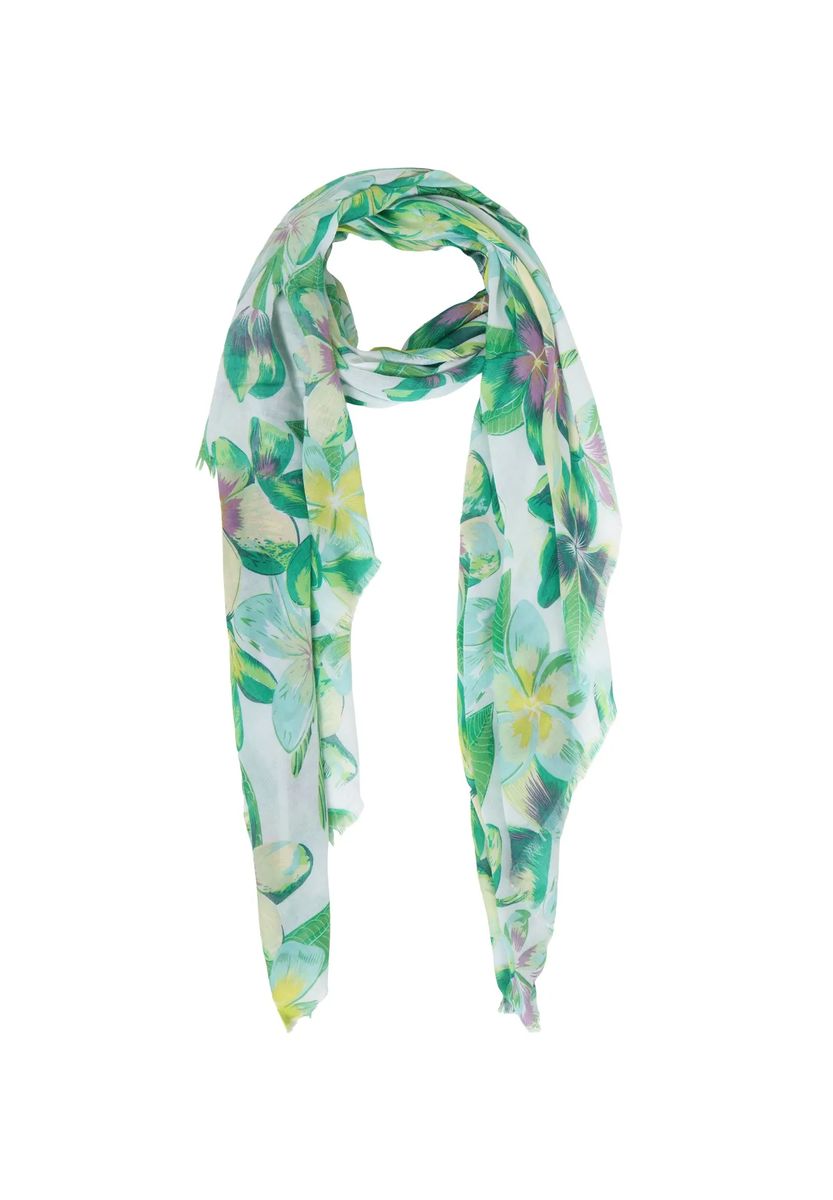 Leichtes Wickeltuch mit Blumenprint