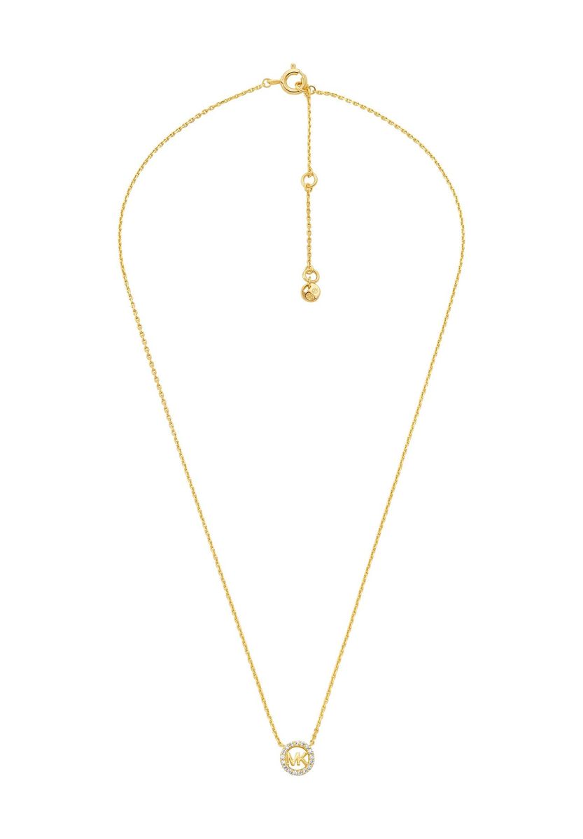 Logo Anhänger Halskette mit Kristallen