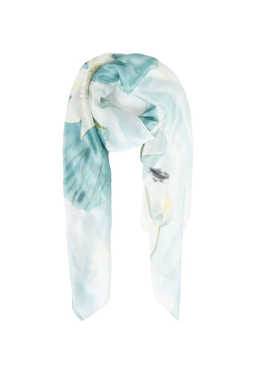 Leichtes Schaltuch mit Koi-Print