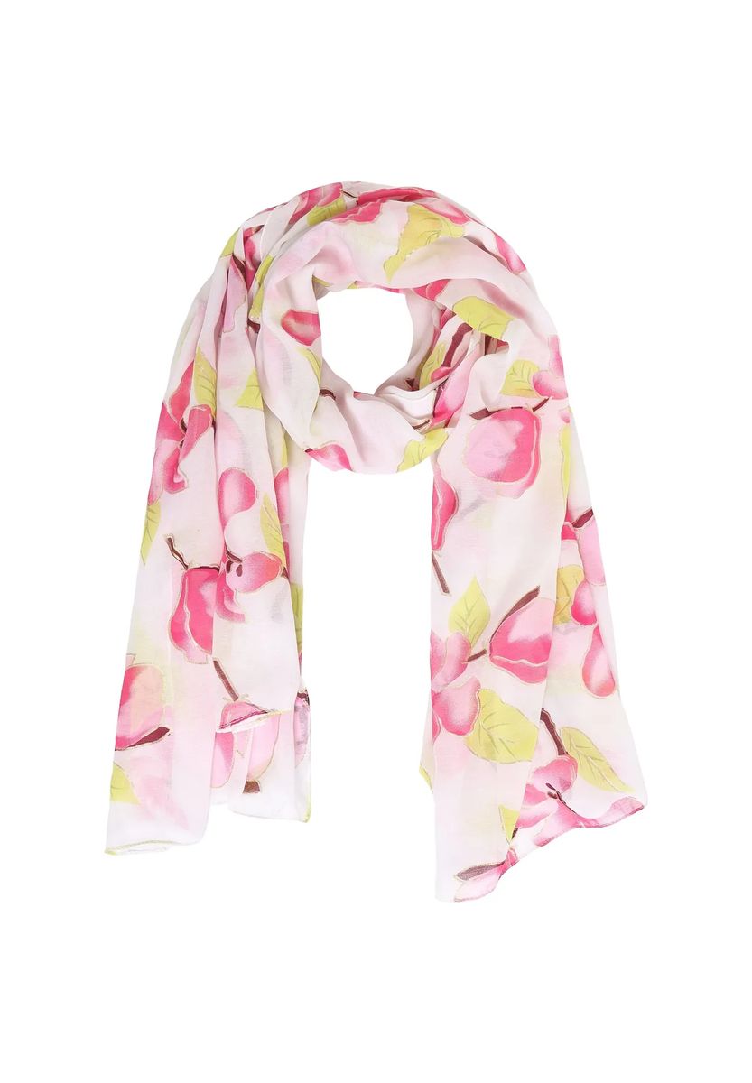 Leichter Schal mit Blumenmuster