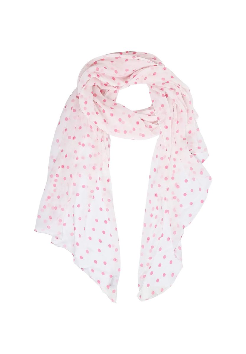 Leichter Polka-Dot Sommerschal