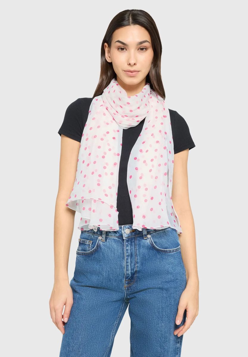 Leichter Polka-Dot Sommerschal