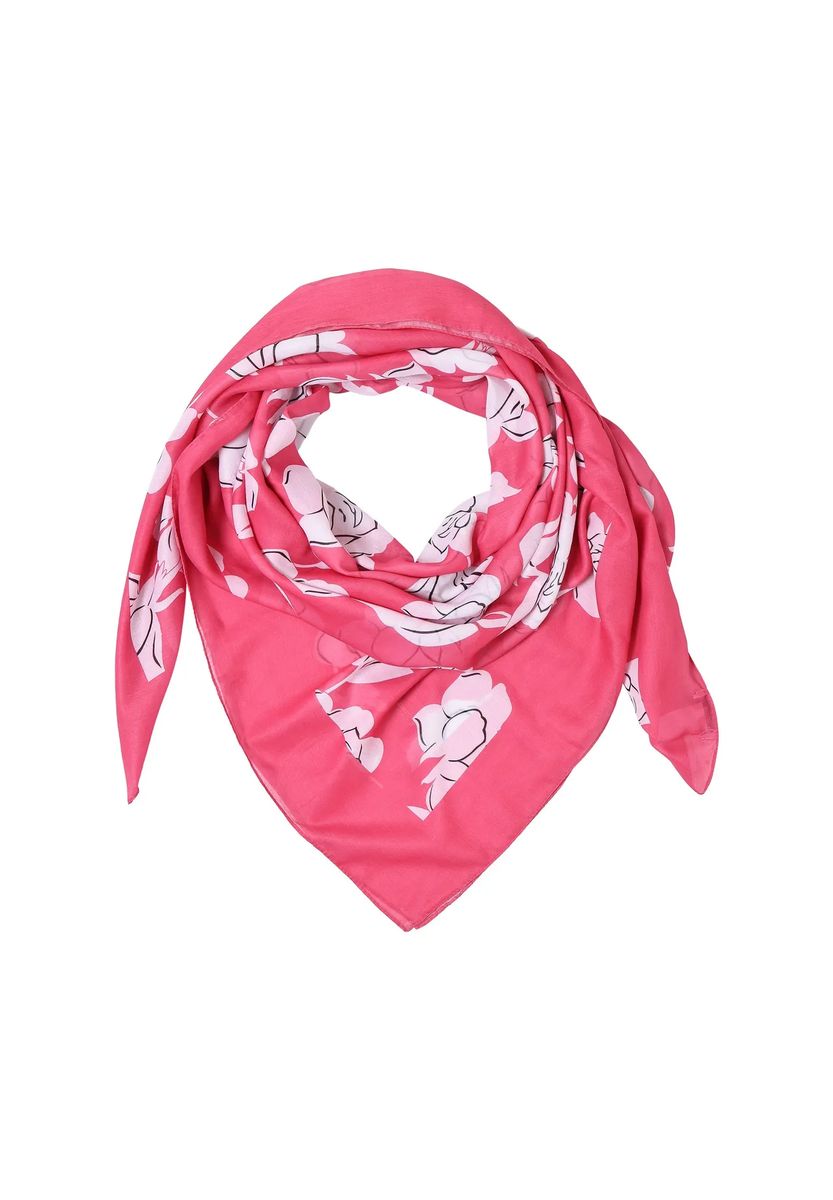 Leichter Webschal mit Blumenprint