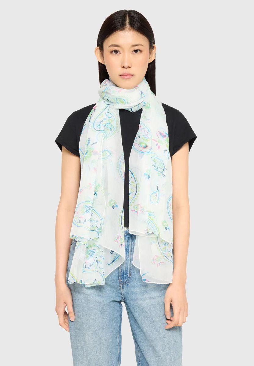 Leichtes Schaltuch mit Paisley-Muster